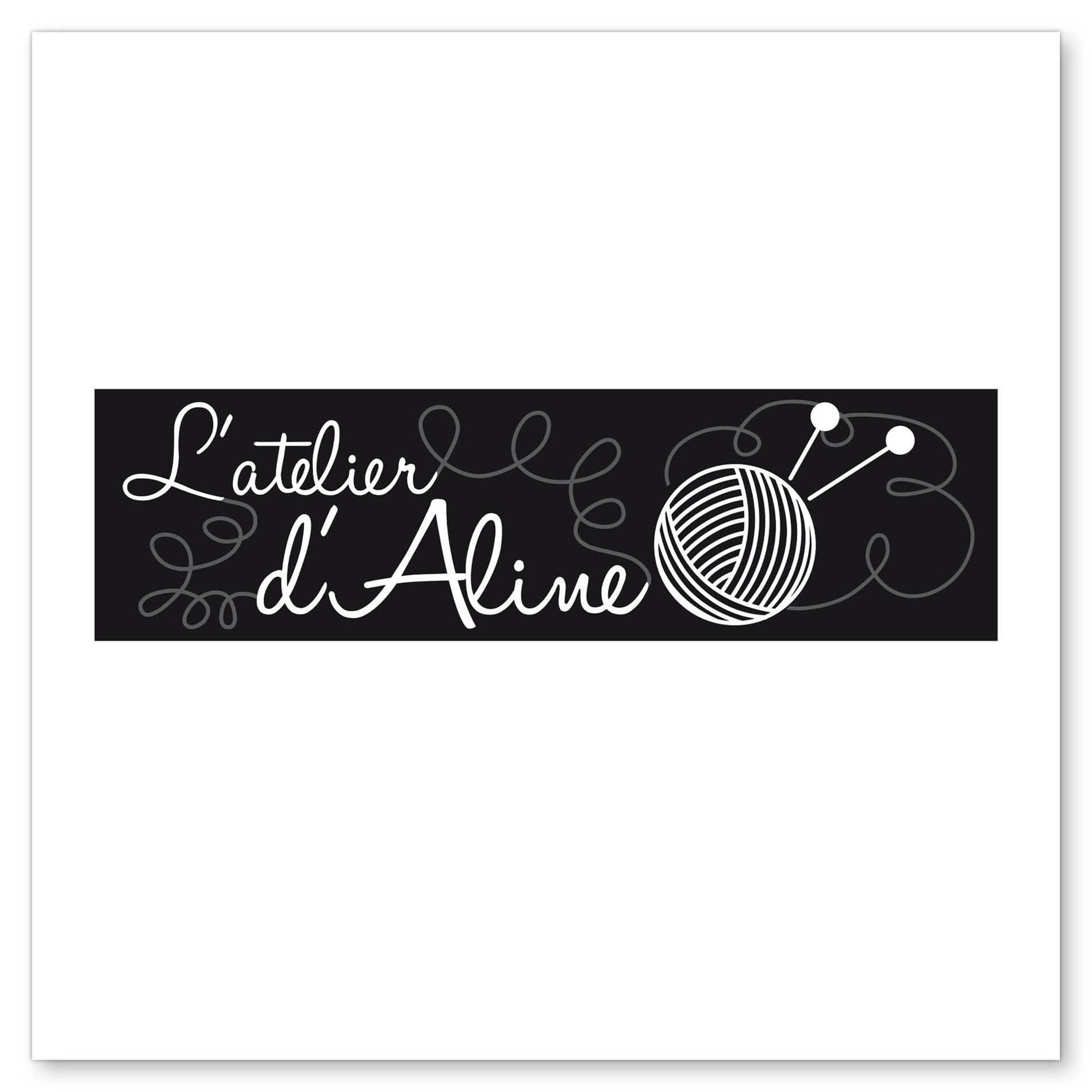Christelle Perere GraphiCRi identité visuelle de L'Atelier d'Aline logo